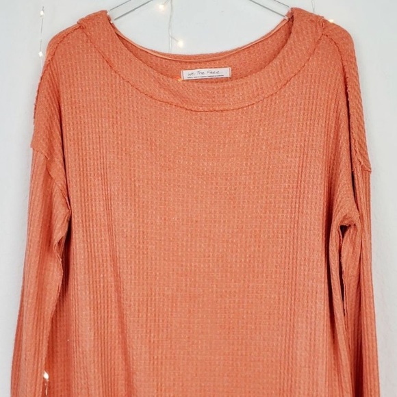 Free People North Shore Waffle Knit Thermal Top S - Picture 5 of 7